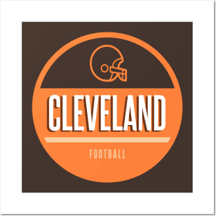 Cleveland retro football Posters and Art